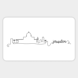 Jerusalem City Signature Magnet